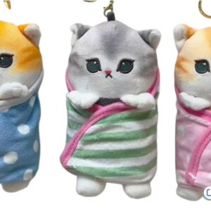 peluche gato con cobija